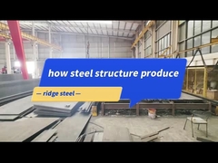 Bâtiment de structure métallique en acier de fabrication personnalisée avec panneau mural de toiture en métal