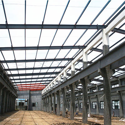Industrial Factory Design Galvanized Metal Petrol Station Low Cost Building Construction Light Prefabricated House Workshop Warehouse Frame Steel Structure