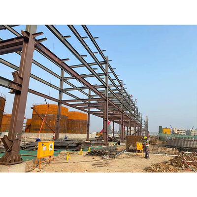 Metal Building Customized Industrial Steel Structure Workshop for Prefab Galvanized Metal Fram