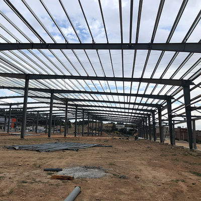 Prefabricated Industrial Steel Buildings , Modular Steel Building Hangar With Crane