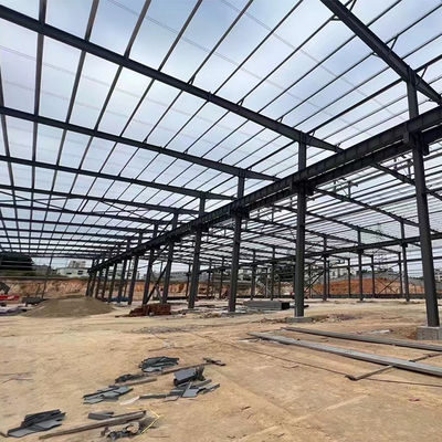 Light Steel Structure Prefabrication Metal Factory Portal Frame Steel Structure Workshop Building Custom Metal Buildings