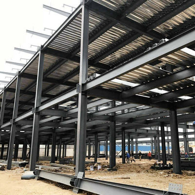 Hot Dipped Galvanized Steel Structure Warehouse , Prefabricated Warehouse Construction