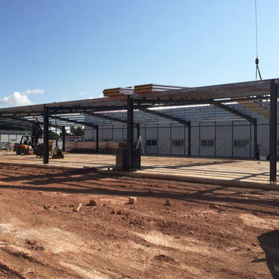 Pre-Engineered Metal Building Material Kits Prefabricated Middle Size Light Steel Structure Factory Warehouse