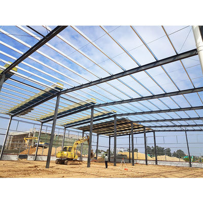 Prefab Metal Building Construction , Large Space Steel Hangar Building