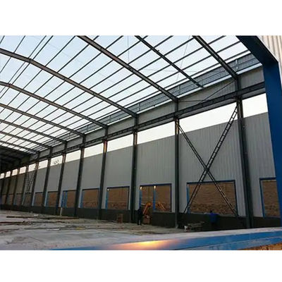 Prefabricated Portal Frame Metal Building Warehouse, Galvanized Steel Construction Building
