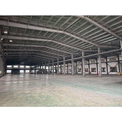 Large Span Prefab Steel Structure Hangar Factory , High Strength Metal Hangar Building