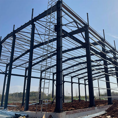 Wind Resistant Metal Garage Shed Customized Prefabricated Building Factories