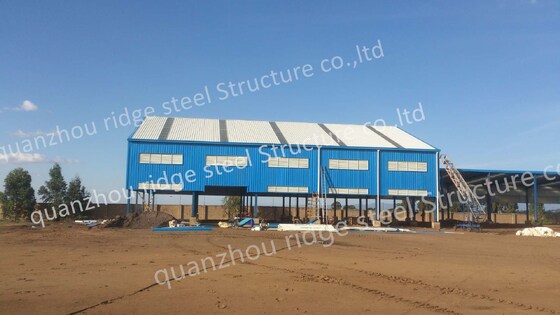Steel Structure Building Prefab Construction For Industrial Warehouse Use