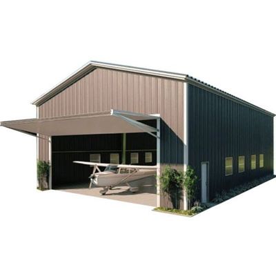 Prefab Steel Structure Aircraft Hangar Warehouse/Workshop/Supermarket Building for Hangar Showroom