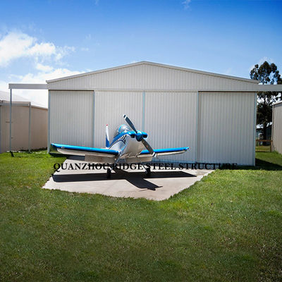 Light Prefab Steel Structure Building , Large Space Steel Building Aircraft Hangar