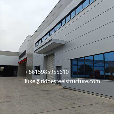 Industrial Mobile House Two Story Workshop Sandwich Panel Fabricated H Beam Building Construction Light Warehouse Frame Prefab Steel Structure for Commercial