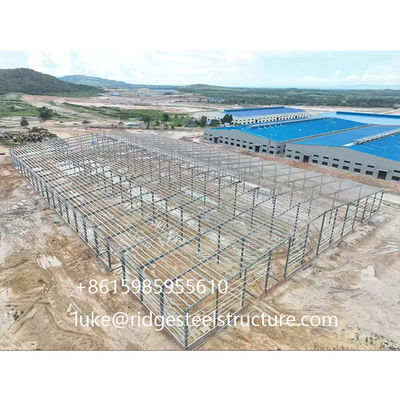 Industrial Structural Steel Construction Heavy/Light Weight Easy Assembly Prefabricated/Prefab Anti-Corrosion Painted Galvanized Metal Frame Steel Structure