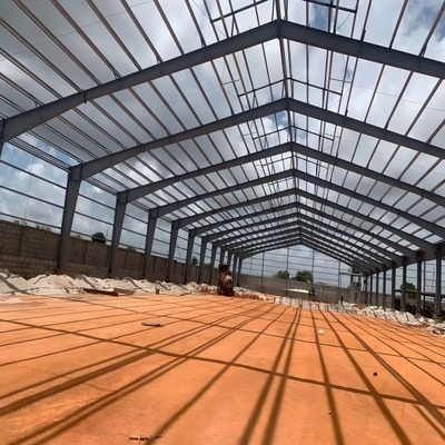 সংক্ষিপ্ত নির্মাণ সময়কালের জন্য উচ্চ শক্তি এবং হালকা ওজনের ১০০০ বর্গ মিটার প্রিফেব্রিকেটেড স্টিল স্ট্রাকচার বিল্ডিং
