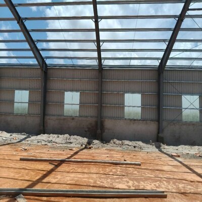 Estructura de acero de bajo carbono Estructura de acero personalizada Almacén de estructura de acero Estructura de acero ligero para construcción