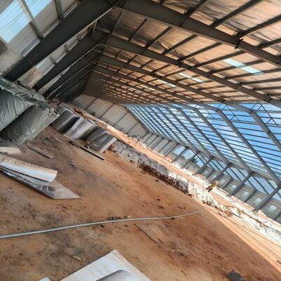 Painted Metal Steel Structure Logistics Warehouse Prefab Steel Storage Building for Factory