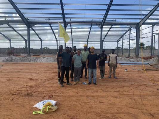 Customized Prefabricated Steel structure Frames for Tanzania Manufacturing Plants | Heavy-Duty H-Beams for Industrial Use/Factory warehouse with PVoC/COC certification