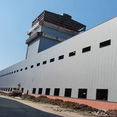 Industrial Building Prefabricated Workshop Factory Metal Frame Construction 