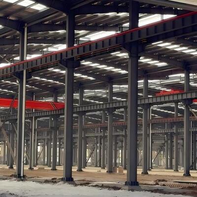 Steel Frame Construction Prefab Hanger Prefabricated Factory Warehouse Metal Building Quick Assemble