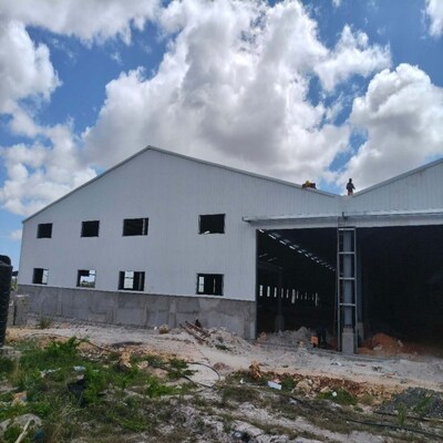 Estruturas industriais modernas de aço Edifício de armazém Construção pré-fabricada