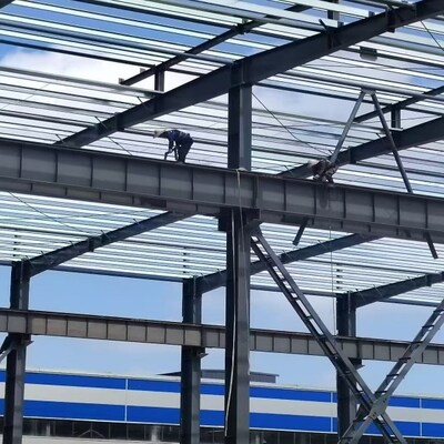 Steel Garage Building Kit For Prefabricated Industrial Workshop Warehouse 