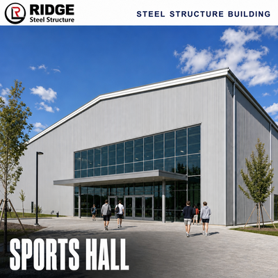 Steel Structure Industrial Workshop Hall Construction With High Durability Prefab Building