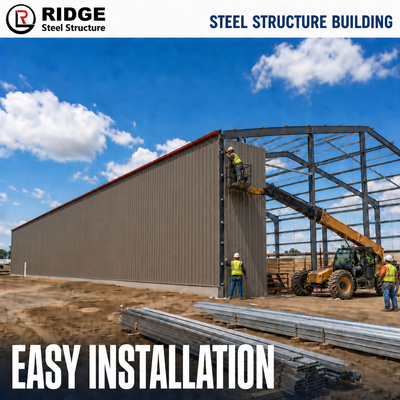 Steel Structure Building For Industrial Warehouse Use Prefab Engineered Building