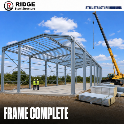 Modern Prefabricated Steel Warehouse With High-Strength Galvanized Steel Structure Eco-Friendly & Energy-Saving